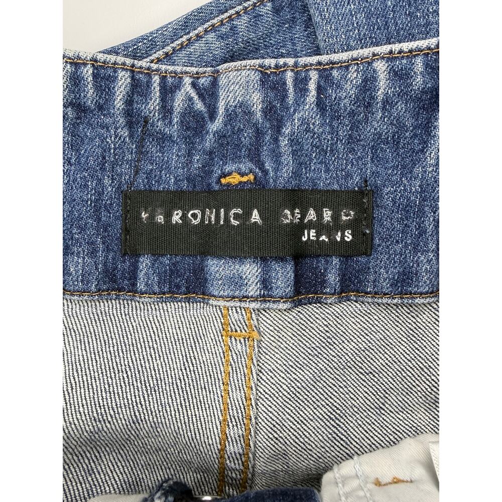 VERONICA BEARD Marlene 12” Corset Straight-Leg Cropped Jeans Size 27 Terrain - Picture 5 of 8